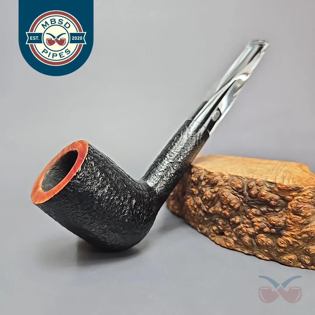Chacom Crystal 183 Partially Sandblasted Billiard Estate Briar Pipe, French Estates