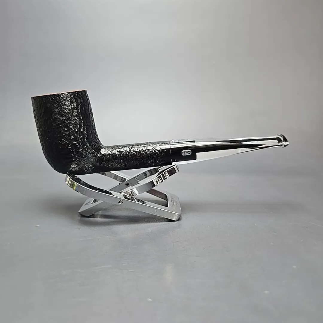 Chacom Crystal 183 Partially Sandblasted Billiard Estate Briar Pipe, French Estates - Image 2