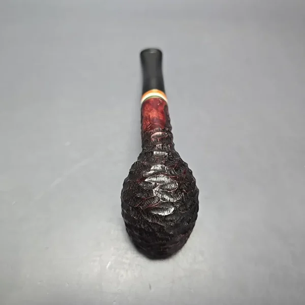 Peterson 2026 St Patrick's Day 107 Rusticated Billiard Briar Pipe, New - Image 9