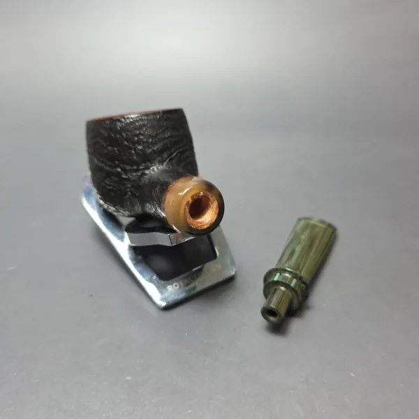 Graziano Tendi Partially Sandblasted Nosewarmer Pot w/ Horn Handmade Briar Pipe, New - Image 13