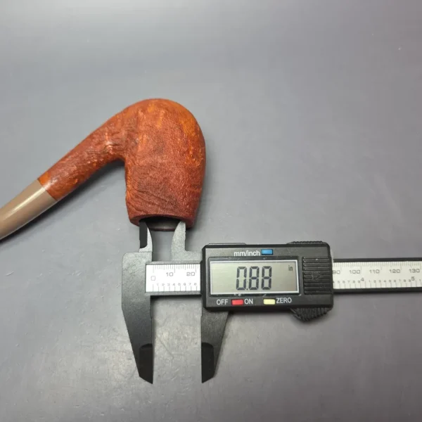 Pipe Tristan Sandblasted 120 LC Bent Billiard Handmade Briar Pipe, New - Image 12