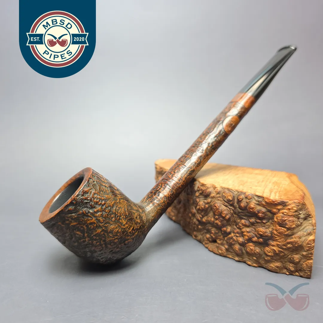 S&R Woodcrafters 49 XL Partially Sandblasted Canadian Estate Briar Pipe, American Estates