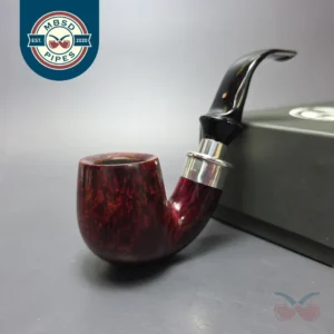Ser Jacopo Pre-1994 Delecta Smooth Bent Billiard w/ Silver Estate Briar Pipe, Italian Estates