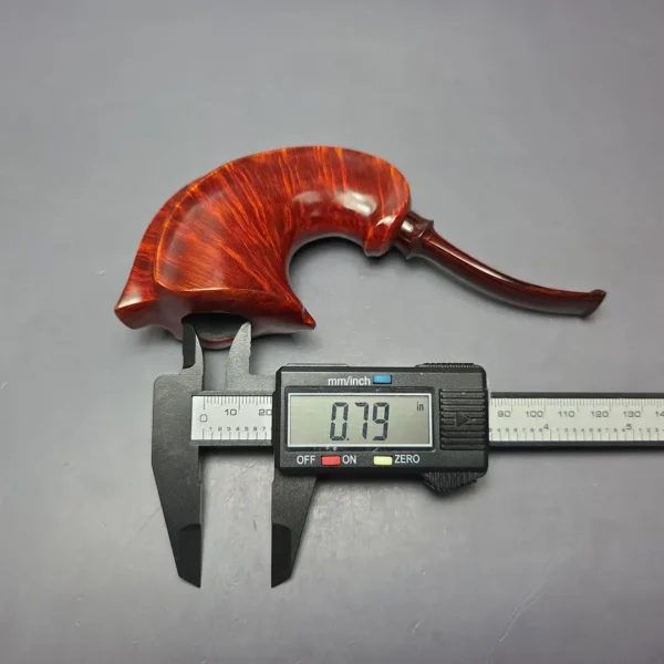 SU Pipes Smooth Horn w/ Case Handmade Briar Pipe, New - Image 12