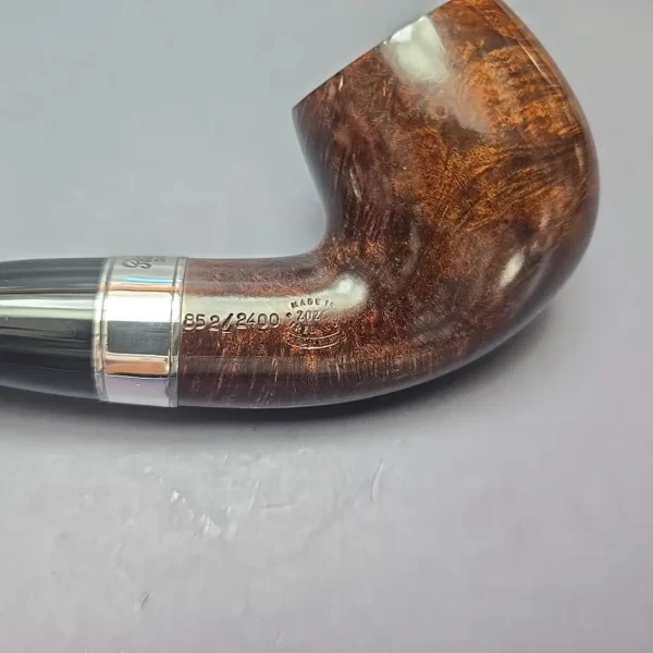 Peterson 160th Anniversary Pat. B Dark Smooth Bent Billiard Briar Pipe, New - Image 11