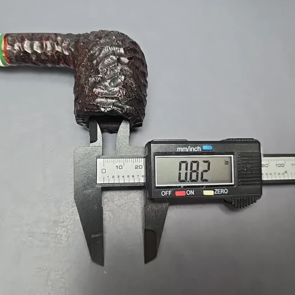 Peterson 2026 St Patrick's Day 107 Rusticated Billiard Briar Pipe, New - Image 12