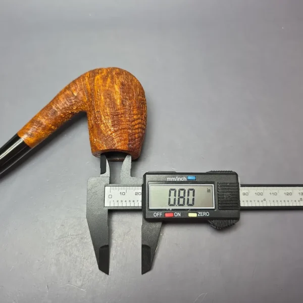 Pipe Tristan Contrast Sandblasted LC Bent Billiard Handmade Briar Pipe, New - Image 6