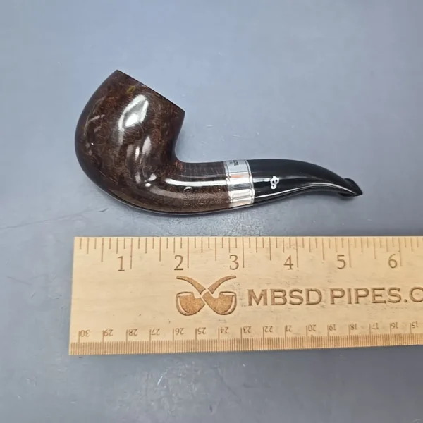 Peterson 160th Anniversary Pat. B Dark Smooth Bent Billiard Briar Pipe, New - Image 12