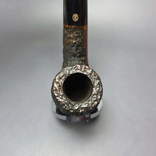 James Upshall Empire Acclaim Magnum Rusticated Bent Billiard Estate Briar Pipe, Unsmoked - Image 5