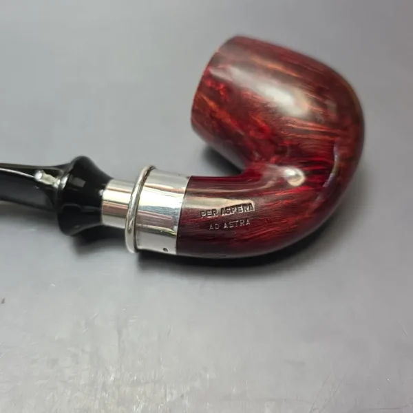 Ser Jacopo Pre-1994 Delecta Smooth Bent Billiard w/ Silver Estate Briar Pipe, Italian Estates - Image 7