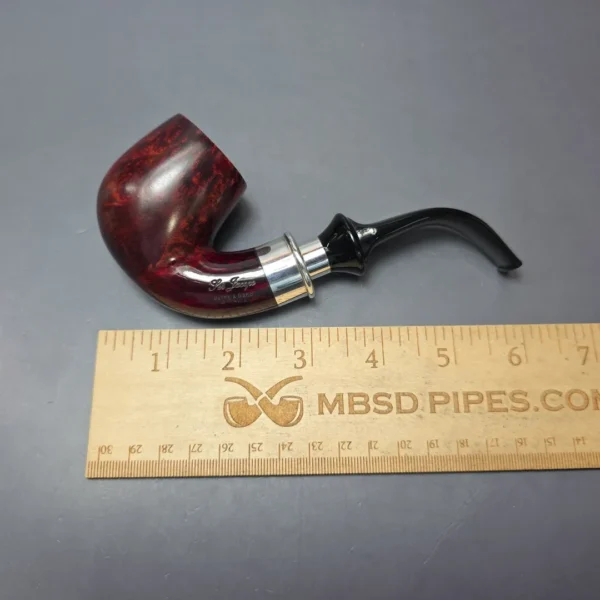 Ser Jacopo Pre-1994 Delecta Smooth Bent Billiard w/ Silver Estate Briar Pipe, Italian Estates - Image 4