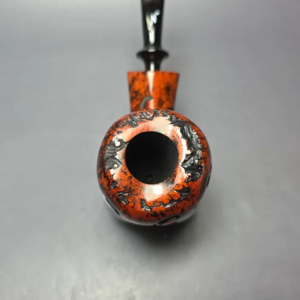 Nording Abstract Partially Rusticated Freehand Estate Briar Pipe, Unsmoked - Image 5