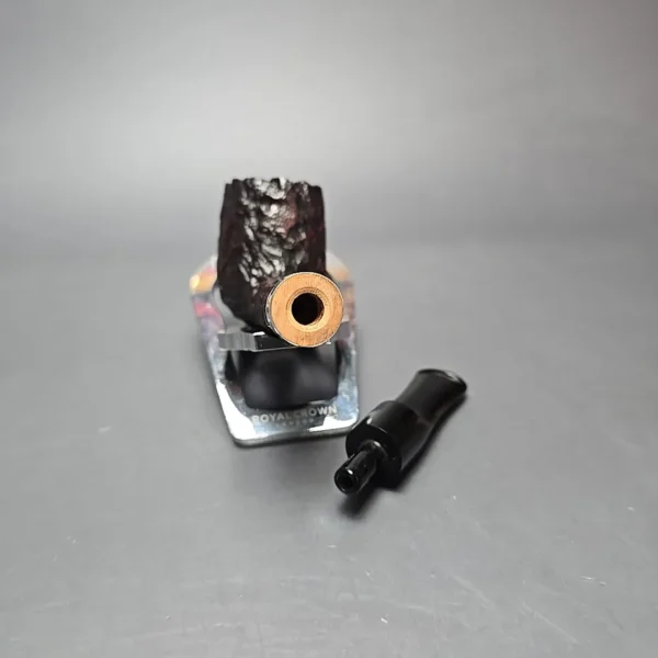 Peterson Cobble 53 Rusticated & Sandblasted Lovat w/ Silver Briar Pipe, New - Image 14