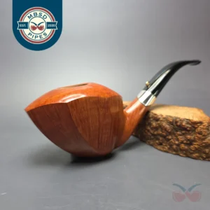 L'Anatra Nirvana Fiammata XXL Smooth Panel Dublin w/ Silver Estate Briar Pipe, Unsmoked