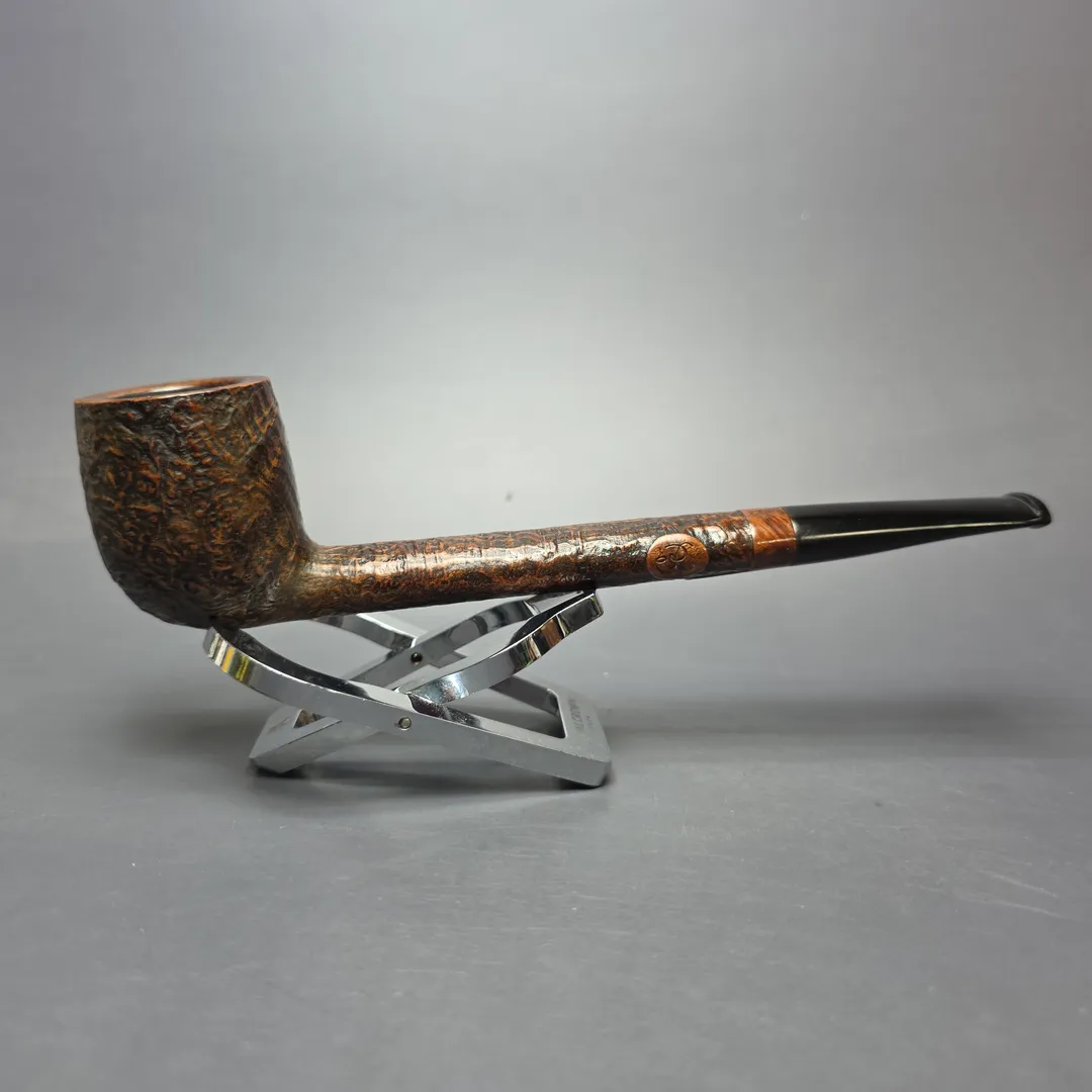 S&R Woodcrafters 49 XL Partially Sandblasted Canadian Estate Briar Pipe, American Estates - Image 2