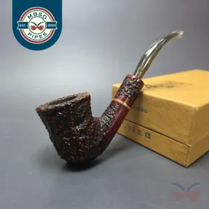 Ascorti Business Rusticated Dublin w/ Brass Estate Briar Pipe, Italian Estates