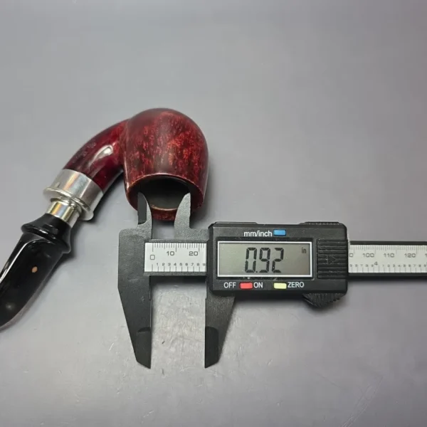 Ser Jacopo Pre-1994 Delecta Smooth Bent Billiard w/ Silver Estate Briar Pipe, Italian Estates - Image 5