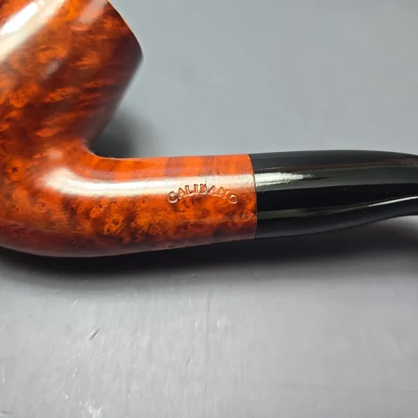 Calibano (Mastro de Paja) 107 D C2 Smooth Bent Billiard Estate Briar Pipe, Unsmoked - Image 10