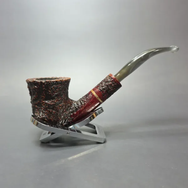 Ascorti Business Rusticated Dublin w/ Brass Estate Briar Pipe, Italian Estates - Image 3