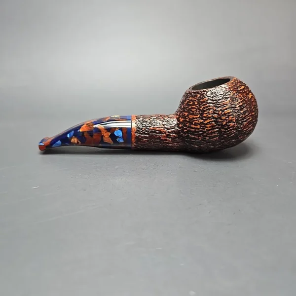 Savinelli Fantasia 320 KS Rusticated Author Estate Briar Pipe, Italian Estates - Image 4