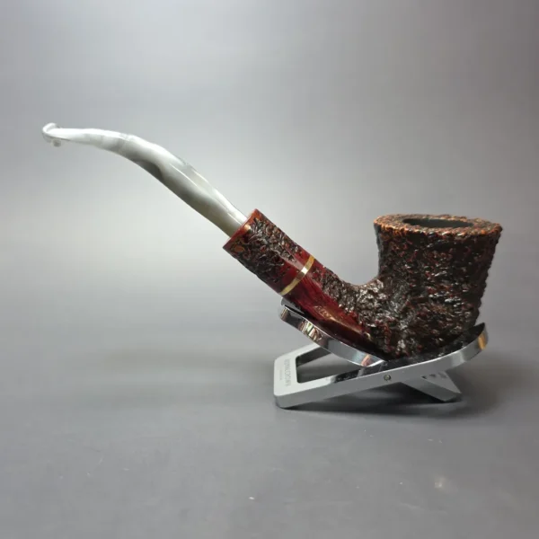 Ascorti Business Rusticated Dublin w/ Brass Estate Briar Pipe, Italian Estates - Image 5