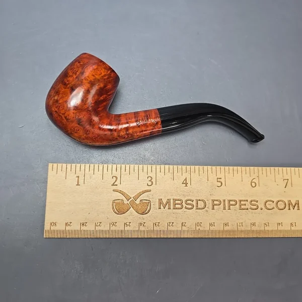 Calibano (Mastro de Paja) 107 D C2 Smooth Bent Billiard Estate Briar Pipe, Unsmoked - Image 13