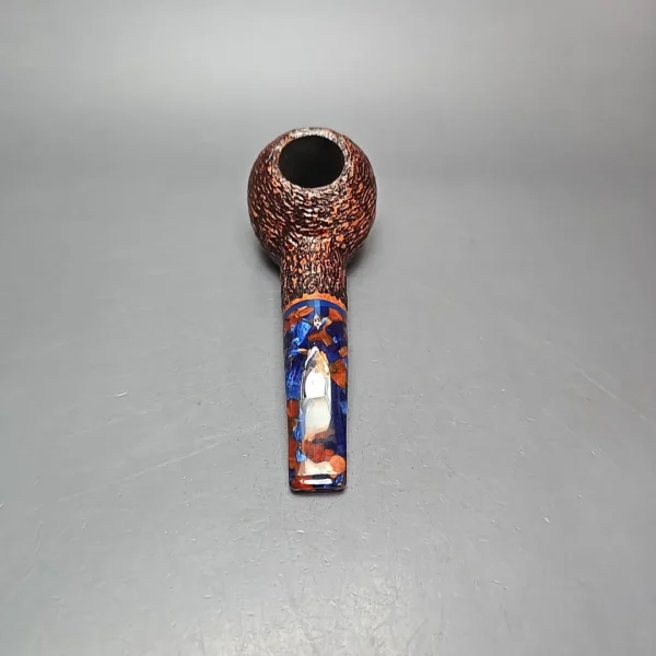 Savinelli Fantasia 320 KS Rusticated Author Estate Briar Pipe, Italian Estates - Image 5