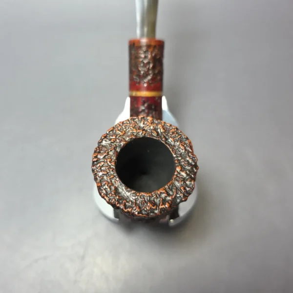 Ascorti Business Rusticated Dublin w/ Brass Estate Briar Pipe, Italian Estates - Image 6