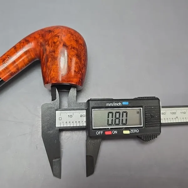 Calibano (Mastro de Paja) 107 D C2 Smooth Bent Billiard Estate Briar Pipe, Unsmoked - Image 14
