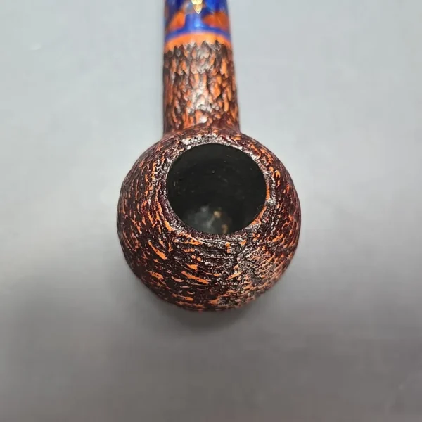 Savinelli Fantasia 320 KS Rusticated Author Estate Briar Pipe, Italian Estates - Image 6
