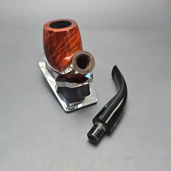 Calibano (Mastro de Paja) 107 D C2 Smooth Bent Billiard Estate Briar Pipe, Unsmoked - Image 15