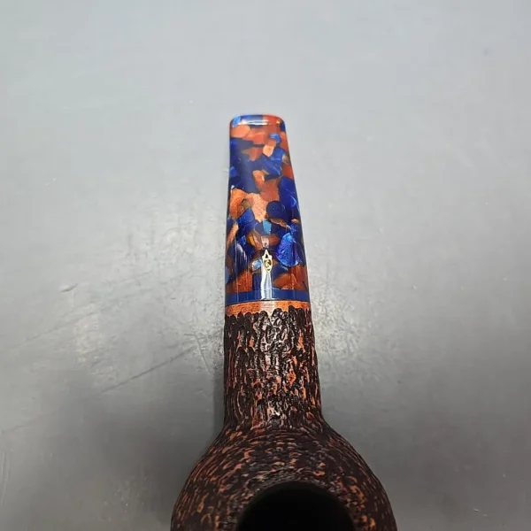Savinelli Fantasia 320 KS Rusticated Author Estate Briar Pipe, Italian Estates - Image 7