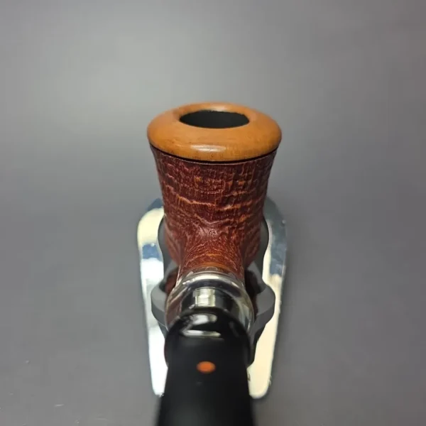Ser Jacopo Pre-1994 Picta Van Gogh 1 S2 Partially Sandblasted Pot w/ Silver Estate Briar Pipe, Unsmoked - Image 6