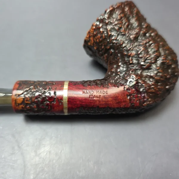 Ascorti Business Rusticated Dublin w/ Brass Estate Briar Pipe, Italian Estates - Image 9