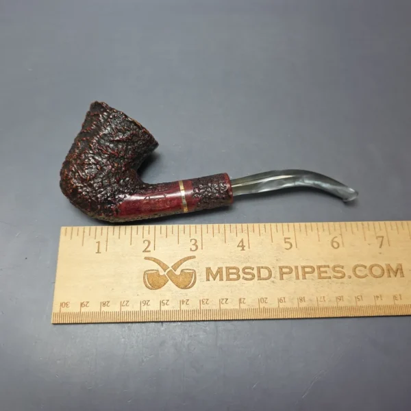 Ascorti Business Rusticated Dublin w/ Brass Estate Briar Pipe, Italian Estates - Image 10