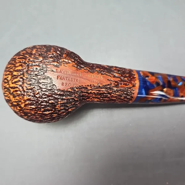 Savinelli Fantasia 320 KS Rusticated Author Estate Briar Pipe, Italian Estates - Image 10