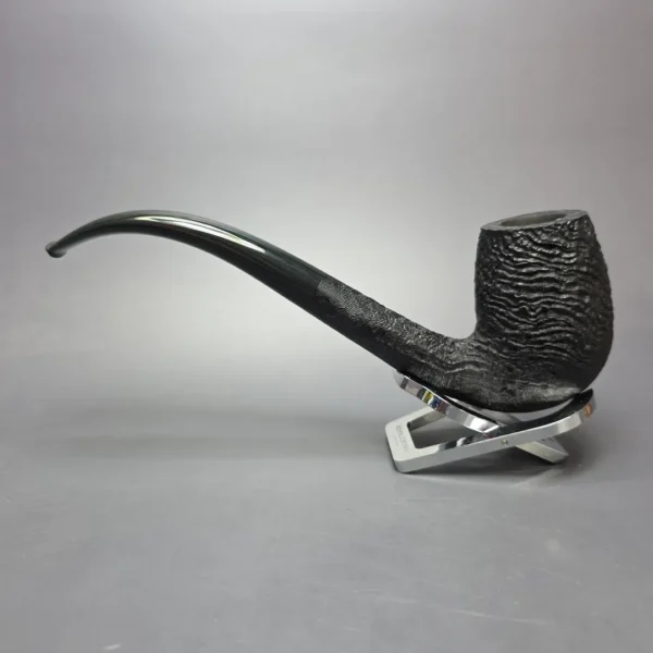 Pipe Tristan Magnum Sandblasted LC Bent Billiard Handmade Briar Pipe, New - Image 5