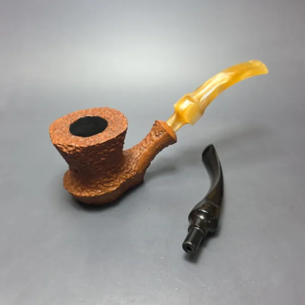 Butz Choquin Chatelaine 1130 XL Rusticated Freehand Sitter Estate Briar Pipe, French Estates - Image 11