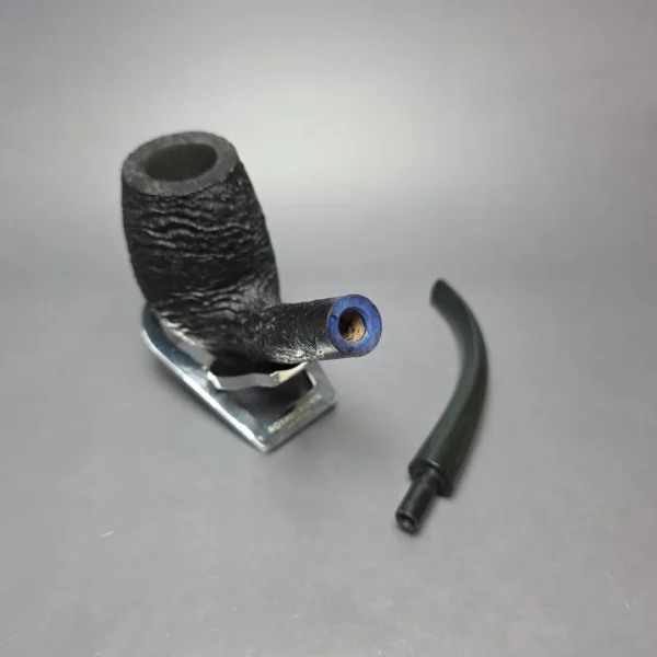 Pipe Tristan Magnum Sandblasted LC Bent Billiard Handmade Briar Pipe, New - Image 13