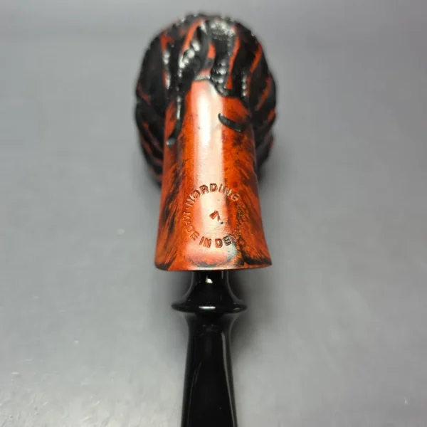 Nording Abstract Partially Rusticated Freehand Estate Briar Pipe, Unsmoked - Image 7