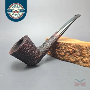 James Upshall Bark Group 5 Rusticated Zulu Estate Briar Pipe, Unsmoked