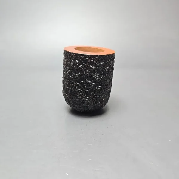 Castello Sea Rock Briar 3K Partially Rusticated Billiard w/ Lucite Army Mount Estate Briar Pipe, Unsmoked - Image 10