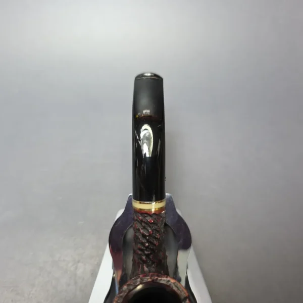 Peterson Emerald 65 Rusticated Bent Billiard Estate Briar Pipe, Irish Estates - Image 3