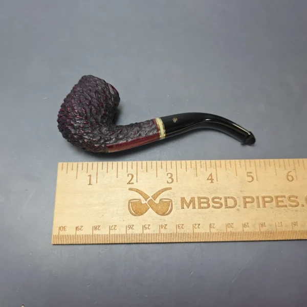 Peterson Emerald 65 Rusticated Bent Billiard Estate Briar Pipe, Irish Estates - Image 5