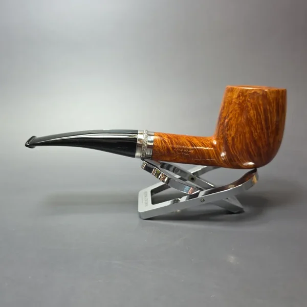 Rinaldo Triade YYY (2) Smooth Billiard w/ Silver Estate Briar Pipe, Unsmoked - Image 5
