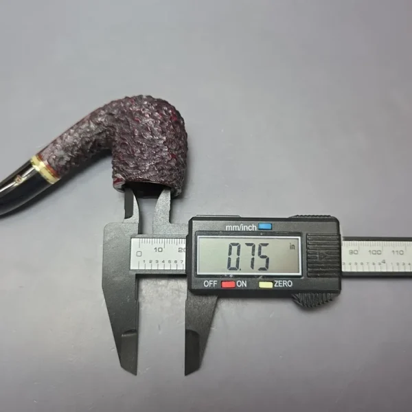 Peterson Emerald 65 Rusticated Bent Billiard Estate Briar Pipe, Irish Estates - Image 6