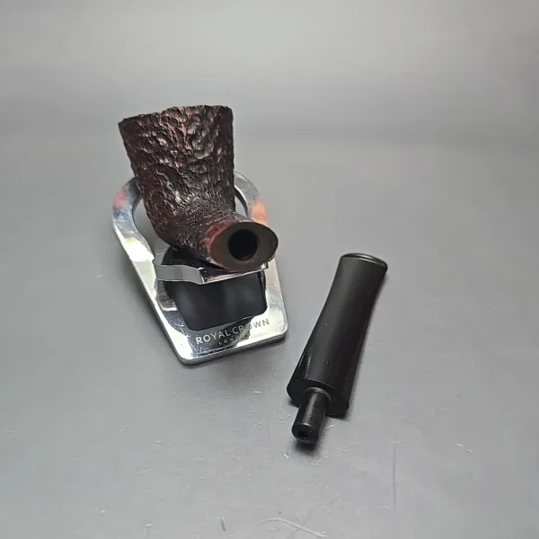 James Upshall Bark Group 5 Rusticated Zulu Estate Briar Pipe, Unsmoked - Image 13