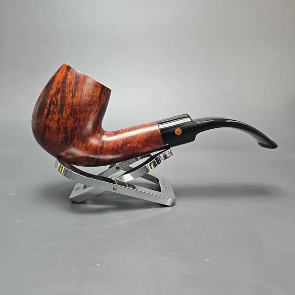 Calibano (Mastro de Paja) 107 S C3 Smooth Bent Billiard Estate Briar Pipe, Unsmoked - Image 15