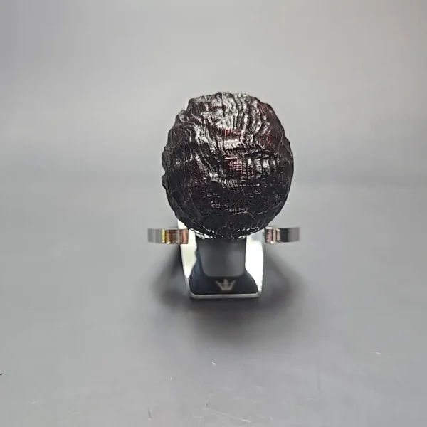 Peterson Cobble 03 Rusticated & Sandblasted Apple w/ Silver Briar Pipe, New - Image 3