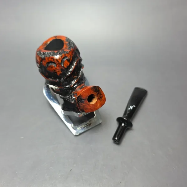 Nording Abstract Partially Rusticated Freehand Estate Briar Pipe, Unsmoked - Image 10